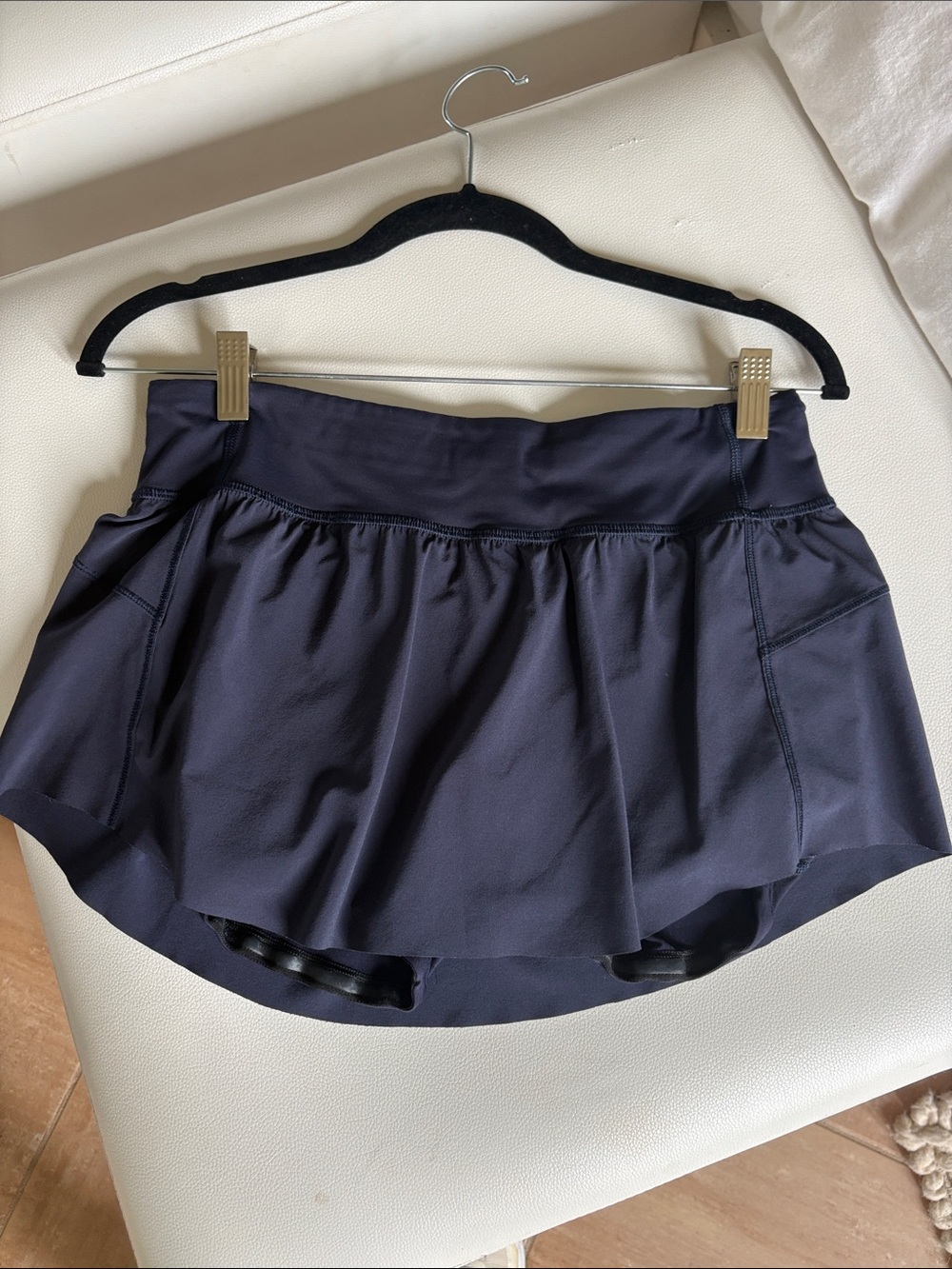 lululemon athletica Navy Tennis Skort with Built-In Shorts